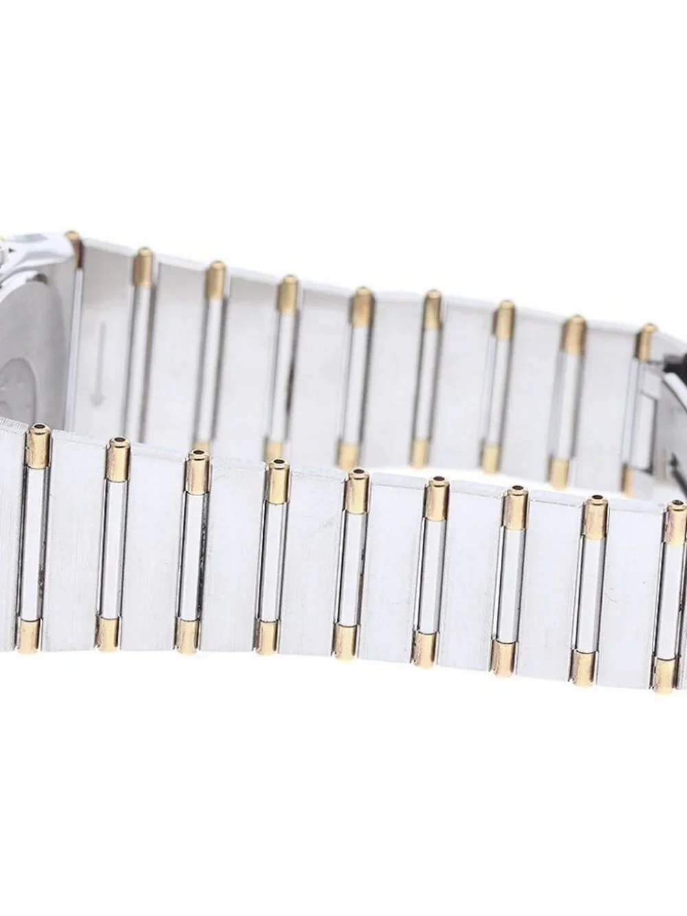 OMEGA Constellation YG bezel half bar gold Dial Quartz Men's Watch_968239